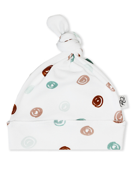 Шапочка Узелок Горошек RinaAmari