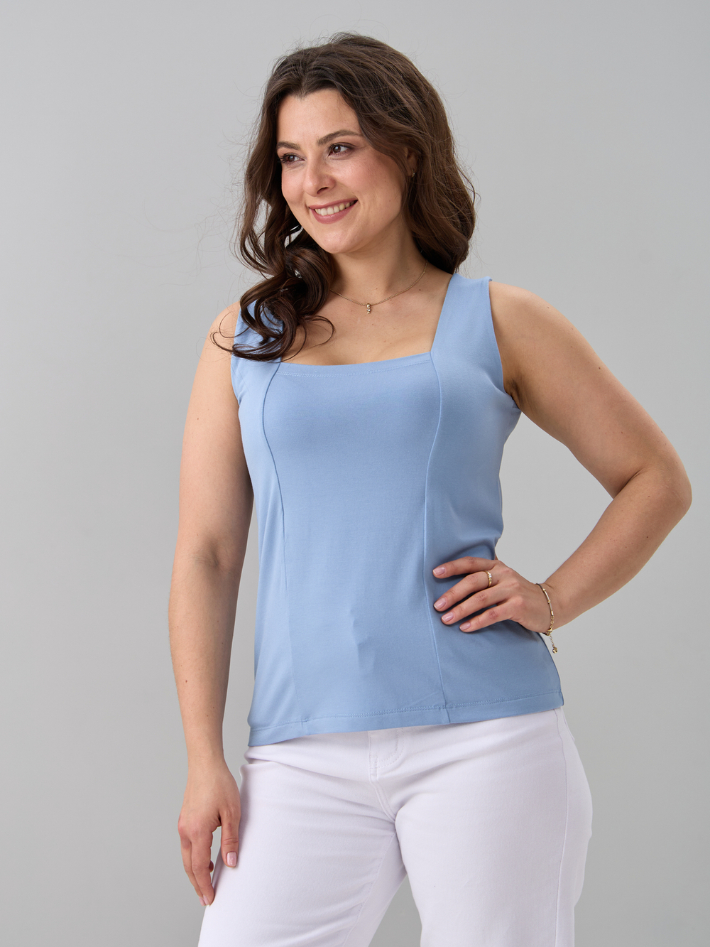 Майка М-040/серо-голубой