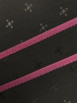 Отделочная резинка ажурная слива 8 мм, цв. 2605