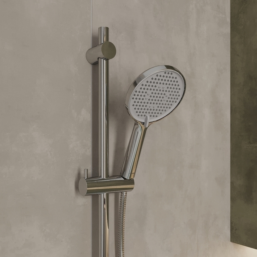 Лейка для душа Milardo ILS3FCRM18 "Ideal Spa" D130мм, 3 режима, ХРОМ, коробка
