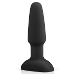 Черная анальная пробка с эффектом римминга 15см b-Vibe Rimming Remote Control Plug black BV-001-BLK
