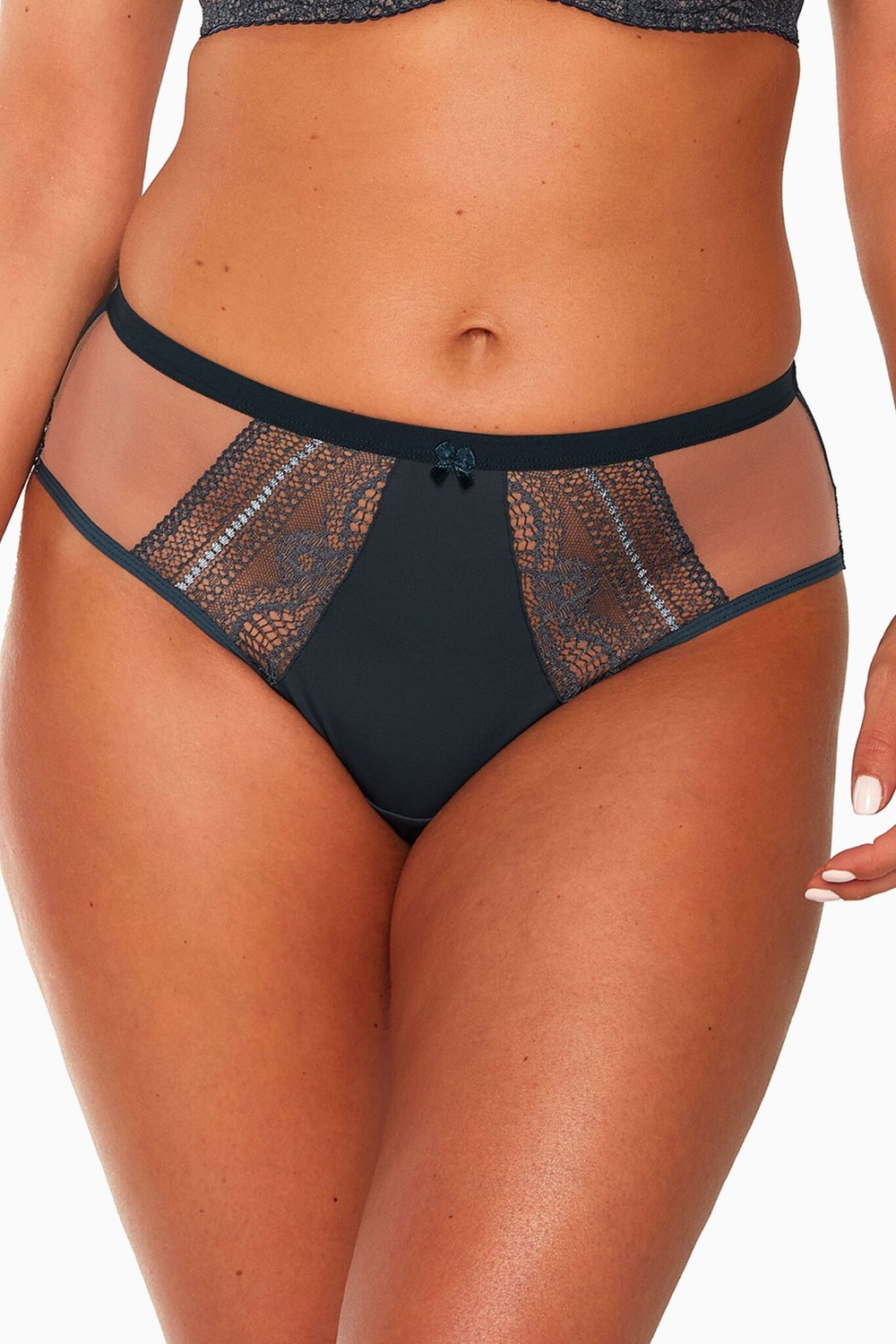 Трусики-слипы Lena со средней линией талии (Размер: XXL) (Цвет: темно-синий)