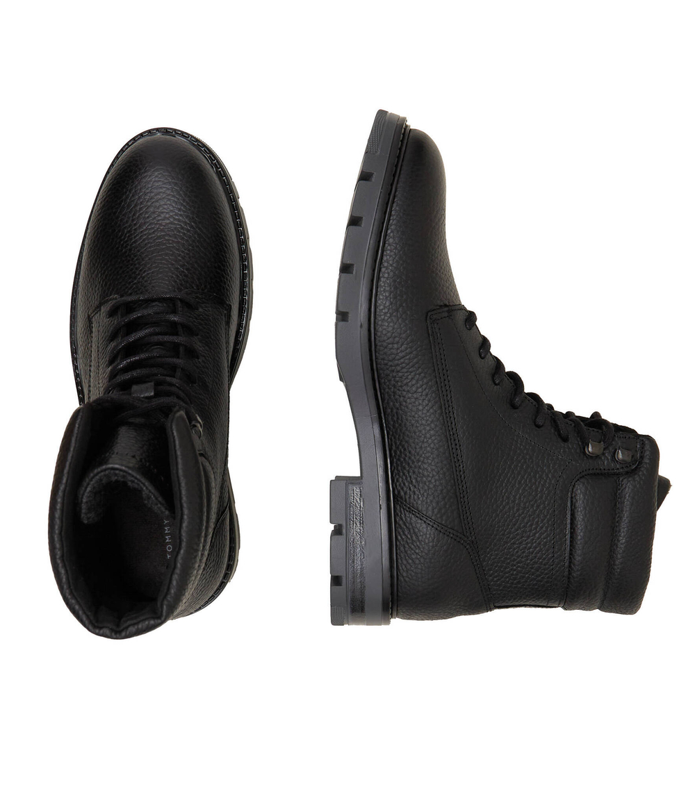 Кожаные трапперы warm padded Tommy Hilfiger - черный(FM0FM04802)