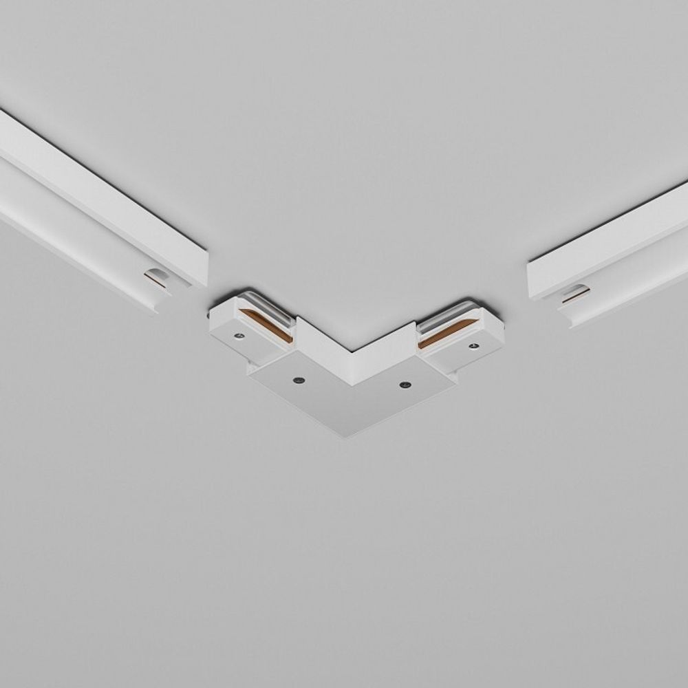 Соединитель угловой L-образный для треков Maytoni Accessories for tracks Unity TRA001CLB-11W