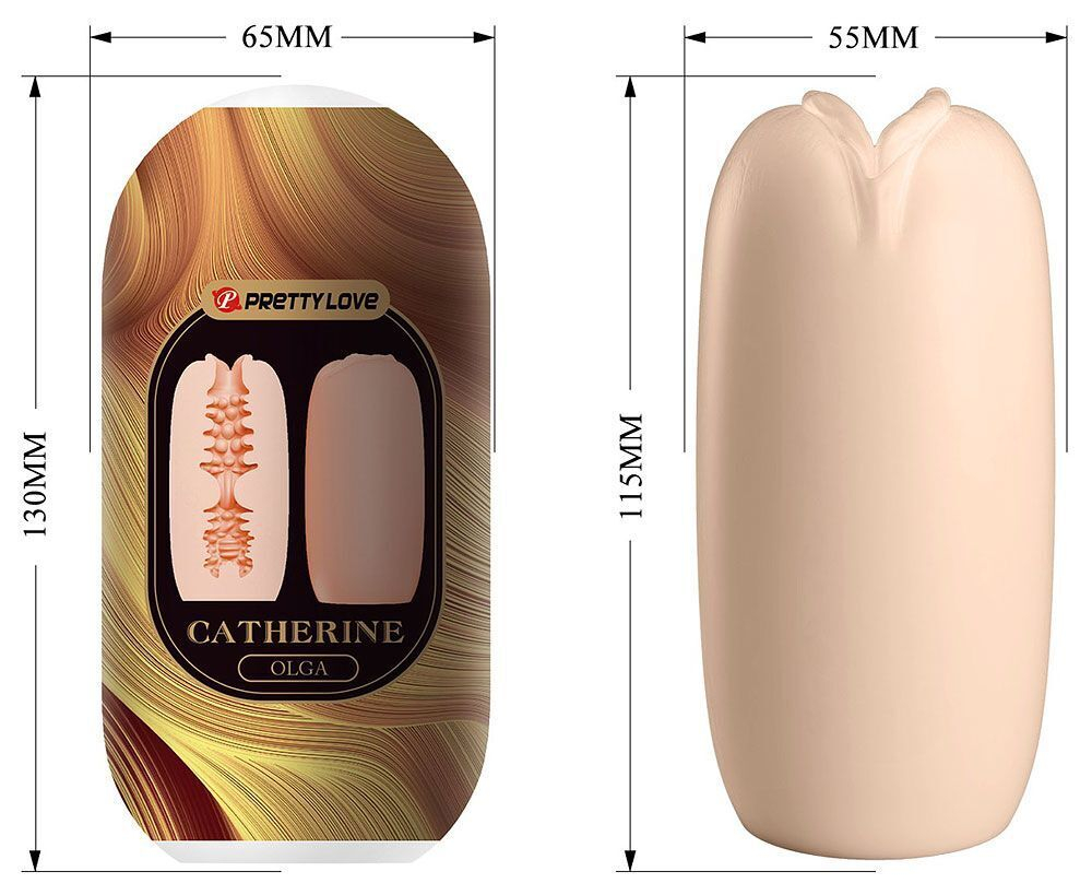 Телесный мастурбатор-вагина Olga (Цвет: телесный)