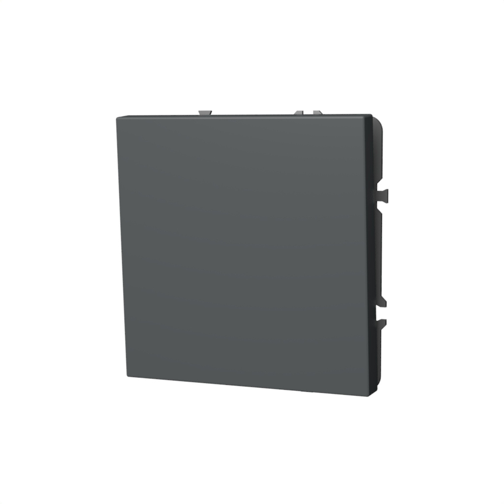 Выключатель встраиваемый VOLTUM S70 одноклавишный 10А, (титан)