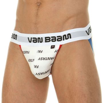 Мужские трусы джоки белые с принтом Van Baam