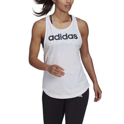 Женская теннисная майка adidas Linear Tank Top Women - White, Black