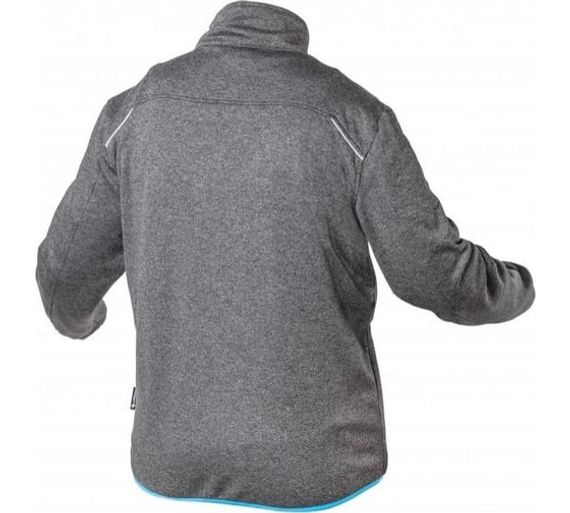 Толстовка рабочая серый меланж/синяя NISTER Högert, арт. HT5K900