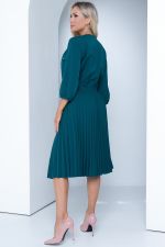 Платье Идеальный силуэт (гофре, изумруд) Diolche (Акция)