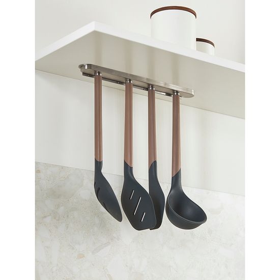 Лопатка с прорезями smartchef, 32 см, капучино-графит