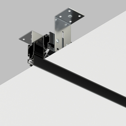 TR2022-BK Профиль-трек SMART ONE, для натяжных потолков, 2 м, алюминий, черный