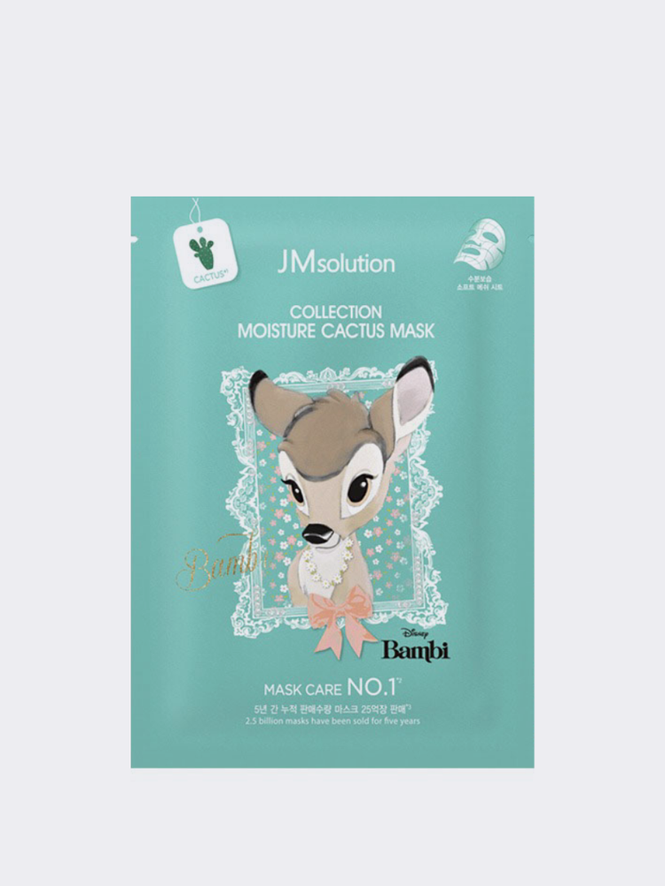 JM Solution Маска тканевая увлажняющая с кактусом Disney Collection Moisture Cactus Mask