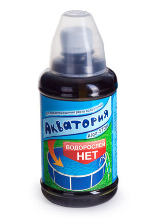 Акватория Alga-Stop 500мл средство предотвращающее рост водорослей в бассейне