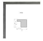 Фоторамка 10х15 см, серая, арт. 1015.747826
