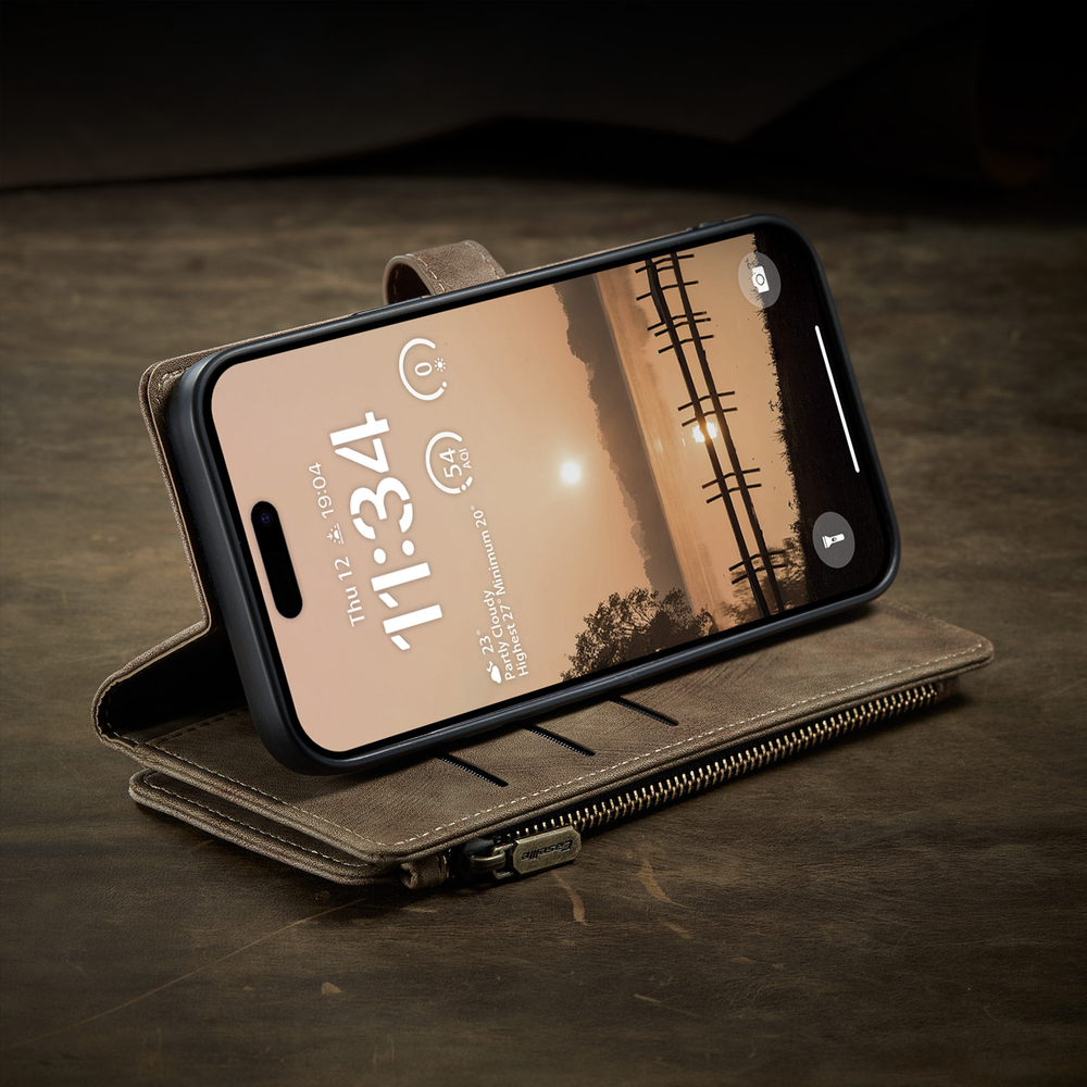 Многофункциональный чехол-кошелек CaseMe 3 in 1 Matte Wallet для iPhone 17 Pro Max