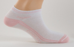 носки MUND, 800 Invisible Coolmax, цвет белый/розовый, размер L (42-45)