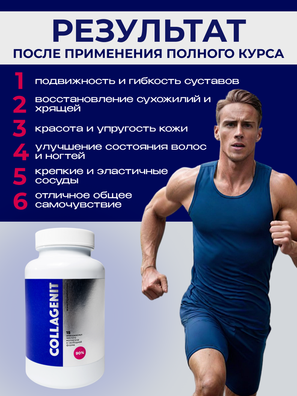 Коллагенит: 15 аминокислот чистого коллагена