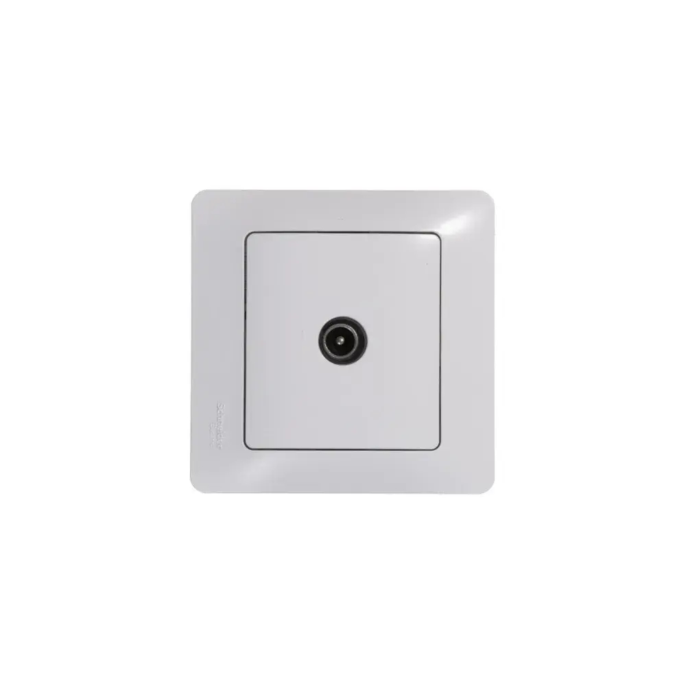 GLOSSA TV РОЗЕТКА проходная 4дБ, механизм, БЕЛЫЙ