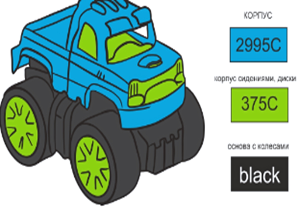 Пластмассовая игрушечная машина "Джип маленкий 2" голубой (15*10*11 см) сетка