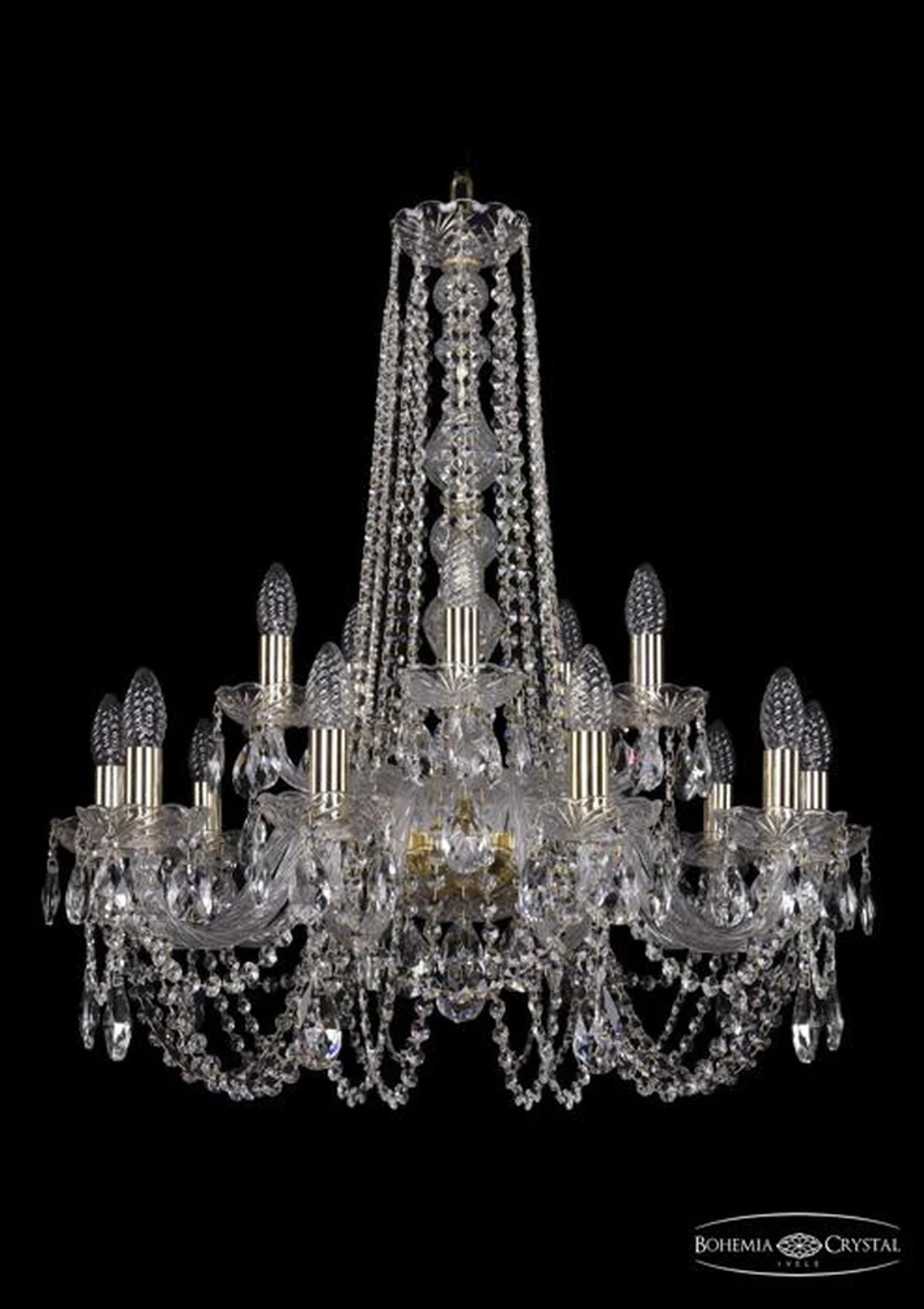 Подвесная люстра Bohemia Ivele 1402/10+5/240/h-75/G