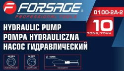 Насос гидравлический 10т (объем масла - 0.5л, давление - 630 bar ) Forsage F-0100-2A-2