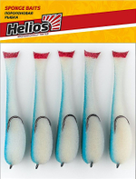 Рыбка поролоновая Helios HS-110-02 110мм 5шт На двойнике 2/0