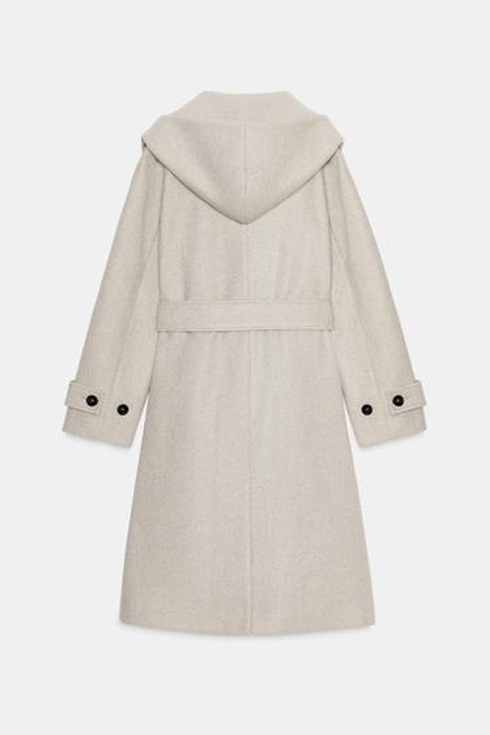 Мягкий плащ с капюшоном - ZARA