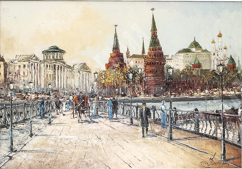 Фомин А. В. Вид на Кремль. Холст, масло. 1999.