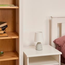 UML-B301 E14 LIGHT GREY Светильник настольный декоративный под лампу Е14. 40W. Механический выключатель. Светло-серый. ТМ Uniel