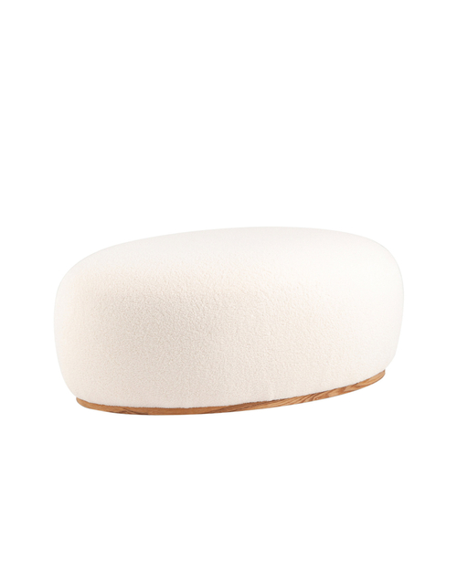 Пуф Полли XL тедди белый