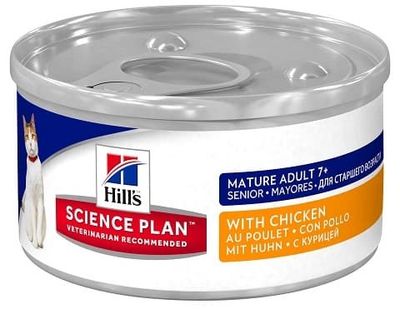 Hill's SP Active Longevity 82г ж/б влажный корм для кошек старше 7 лет с курицей (10803DE)