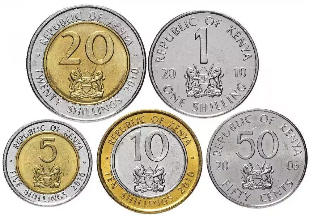 Кения 2005 - 2010 набор 5 монет UNC