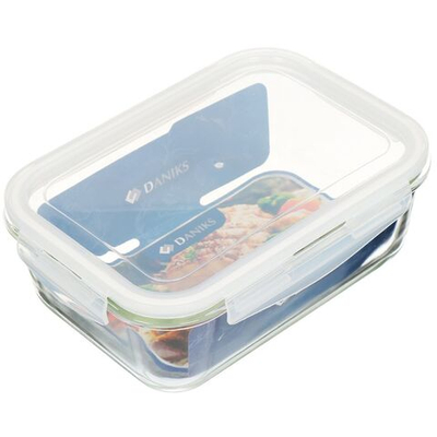 Форма для выпечки стекло, 17х24х9 см, 1.7 л, прямоуг, с крыш, Daniks