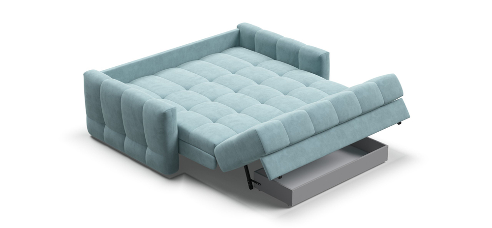 Диван Босс Слип 160 Велюр Монолит Циан (последний экземпляр)