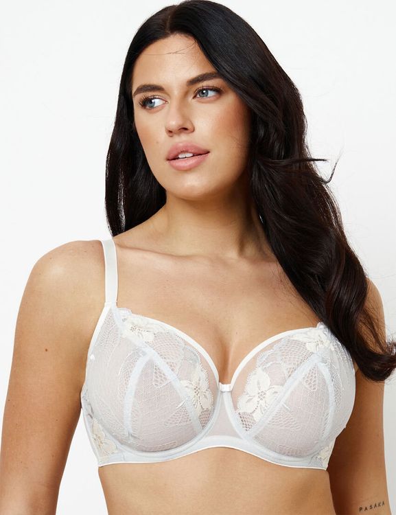 Бюстгальтер Subtille Nikolette Soft (светло-серый/желтый)