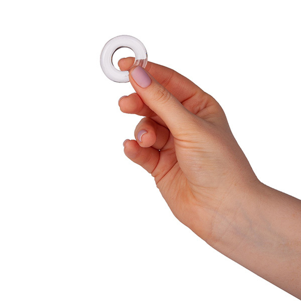 Набор из 3 гладких прозрачных эрекционных колец 2см Bior Toys Erowoman-Eroman EE-10194-1