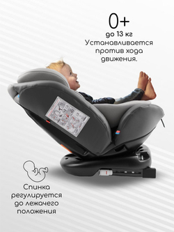 Автокресло детское AMAROBABY Brilliant ISOFIX класс D, группа 0+/1/2/3