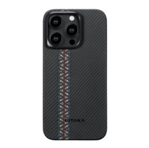 Чехол из арамидного волокна с поддержкой MagSafe PITAKA MagEZ Case 4 Fusion Weaving для iPhone 15 Pro