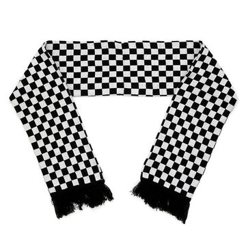Шарф Клетка черно-белая (1810)
