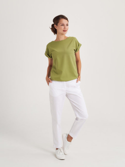 Женская медицинская блуза с коротким рукавом.