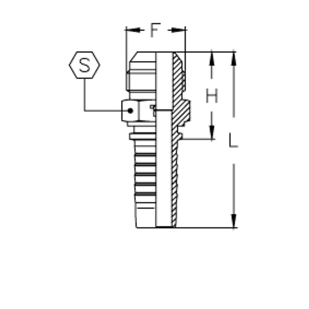 Фитинг DN 20 SAE J513 (Ш) 1.1/16