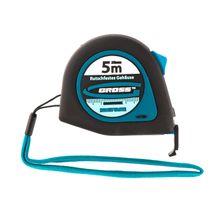 Рулетка &quot;Ergonomisch&quot;, 5 м x 25 мм, магнитный обрезиненный зацеп //GROSS