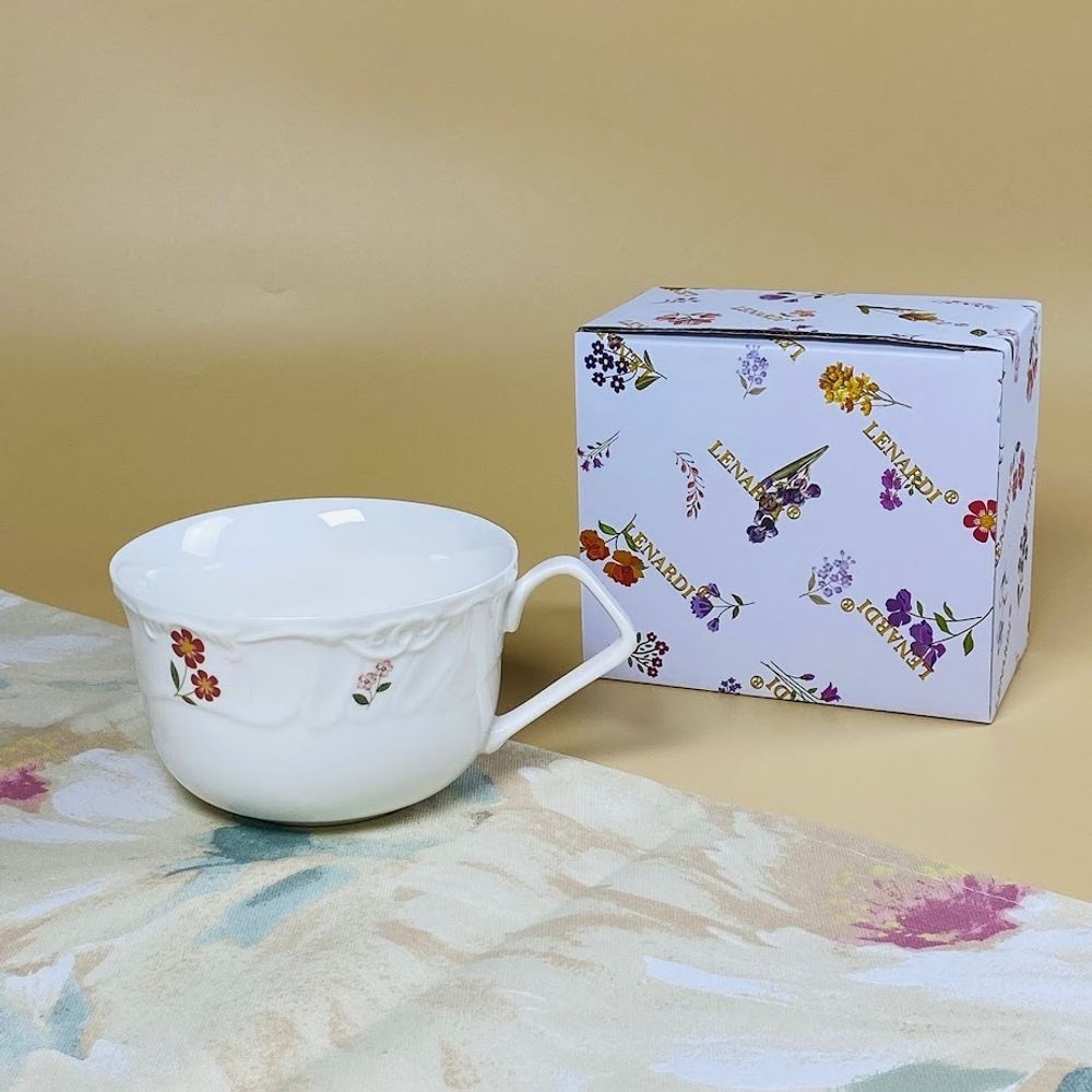 Lenardi 109-220 Бульонница 500мл КРОКУС в под.уп.(х18)Фарфор