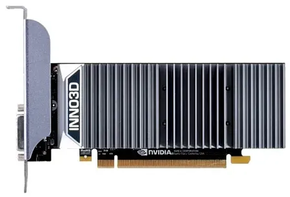 Видеокарта Inno3D GeForce GT 1030 2GB GDDR5 LP, 2G GDDR5 64bit DVI HDMI N1030-1SDV-E5BL
