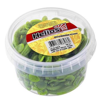 Виброхвост несъедоб. Shaggy 3,35'/8,5 см Pepper Lime 100шт. (HS-16-009-N) Helios
