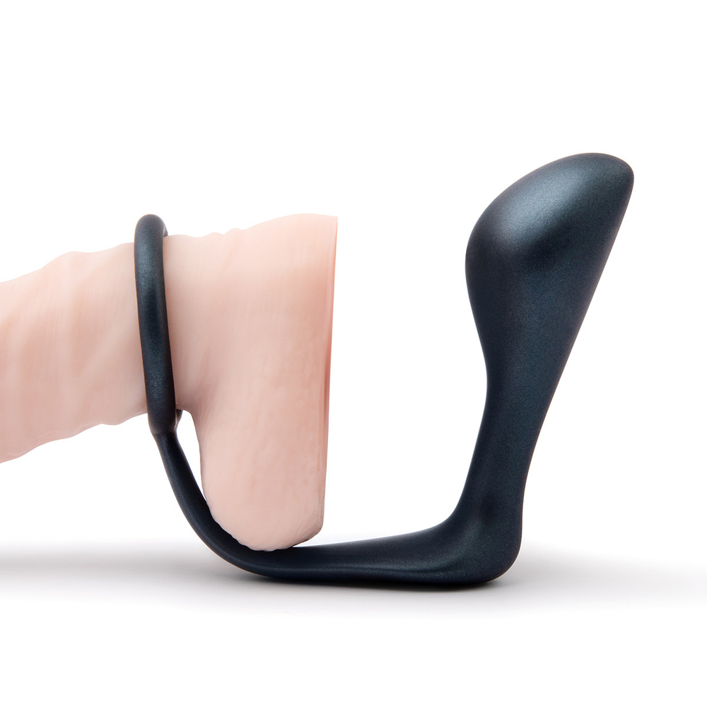 b-Vibe RINGER COCK RING & PLUG - Анальный плаг с кольцом