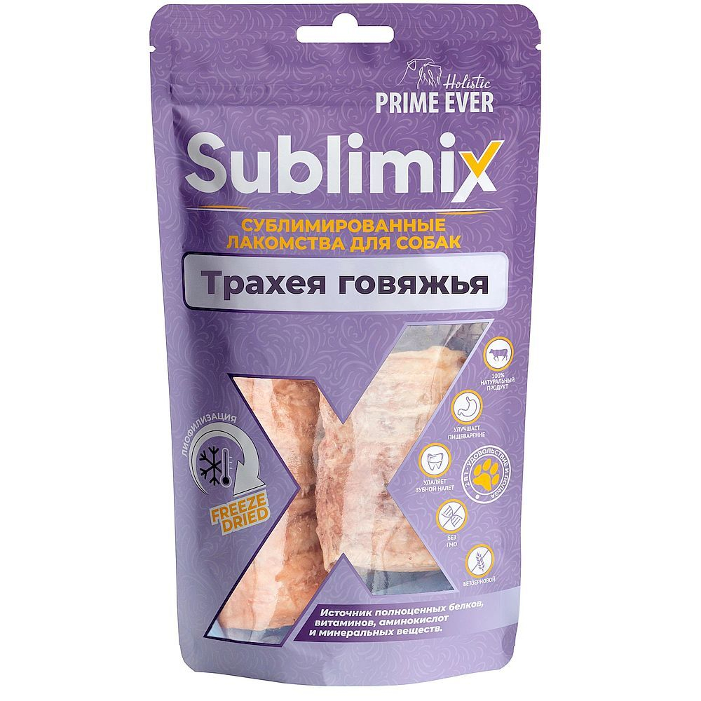 Prime Ever Sublimix Трахея говяжья лакомство для собак 0,05 кг