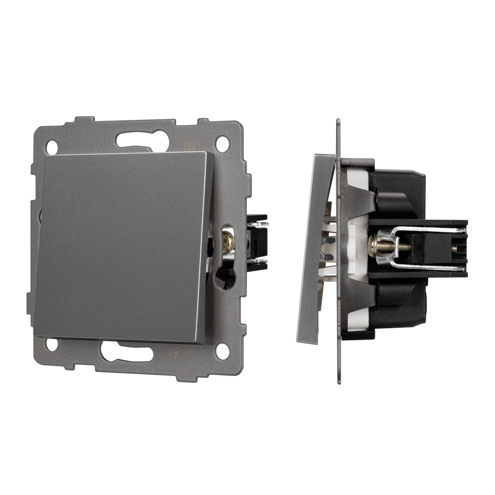 Механизм выключателя одноклавишный перекрёстный SWT-MKX1-PL-GR-V (250V, 10A) (Arlight, -) 049877