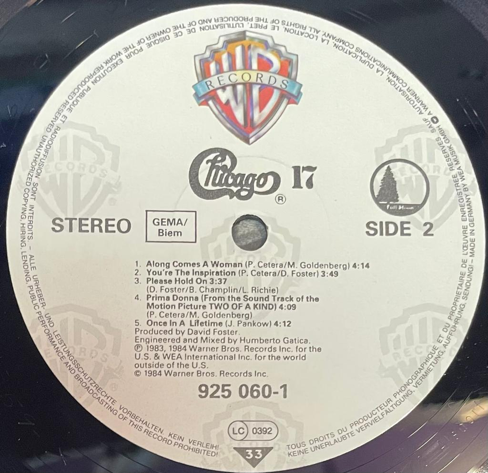 Chicago - Chicago 17 (Германия 1984г.)